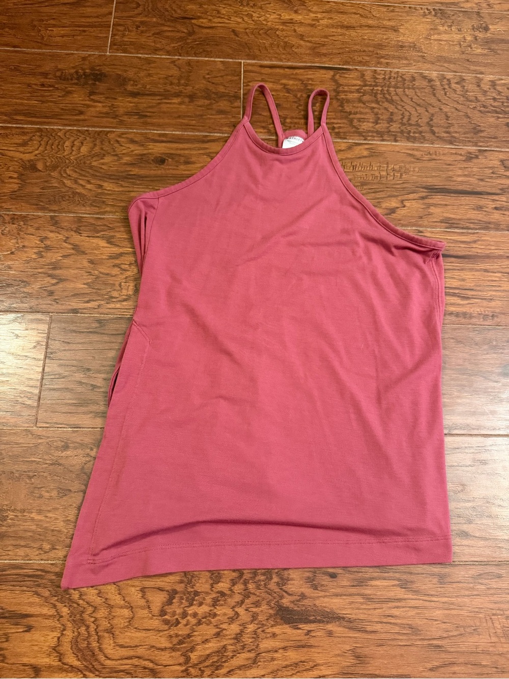 Athleta Dusty Pink Split Side Hem Racerback Explore Tank Top Women’s Size XS